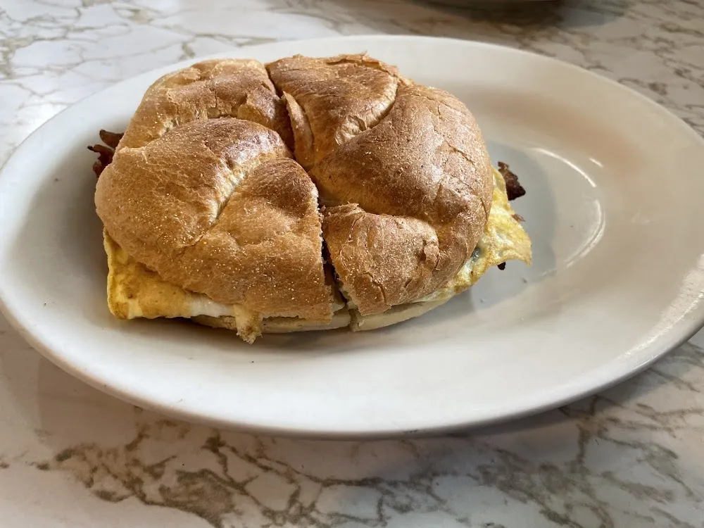 Bacon Egg and Cheese on Kaiser Roll