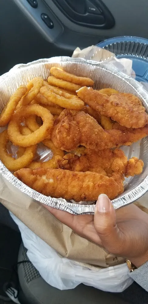 Chicken Tenders and Onion Rings